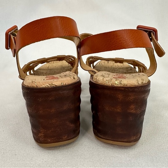 Korks Marley Wedge Heel Sandal Orange 8 - Picture 8 of 12